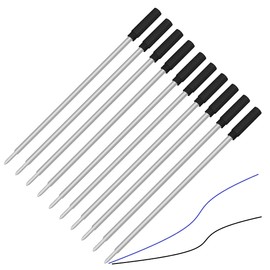 10 Pack, Pen Savings Ballpoint Pen Refills Compatible with Cross Ballpoint Pens, Medium, Bulk Packed (5 Black / 5 Blue)