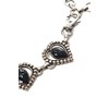 collezione alessandro Rosi Chain Belt with Hearts, Antique silver