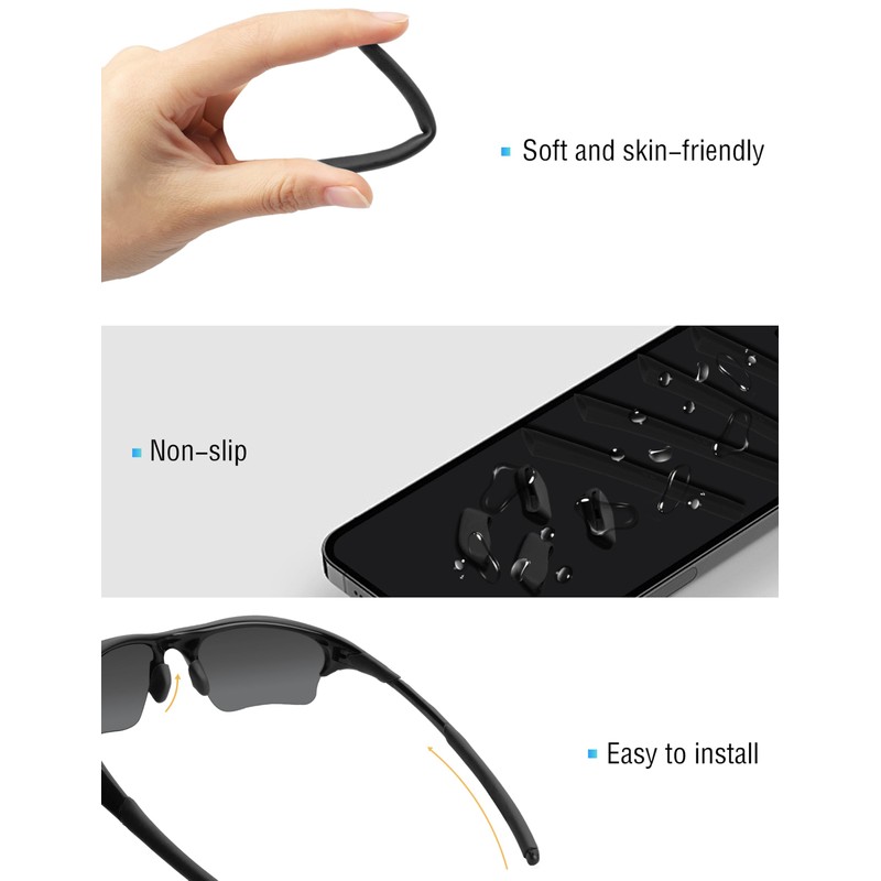 Bowyer 1 Pair Replacement Rubber Kits Compatible with Oakley Half