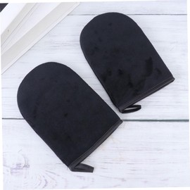 2 Piezas Aplicar Guantes Guantes Autobronceadores Negros Aplicadores de Autobronceador para Manos para Bronceado Casa
