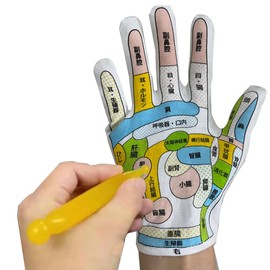 GCJP Gloves (Refreshing by Yourself) Pressure Point Palm Hand Massage Stick Equipment