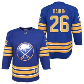 Outerstuff Rasmus Dahlin Buffalo Sabres #26 Youth Size Player Name & Number Home Premier Jersey (Blue, Large-X-Large)