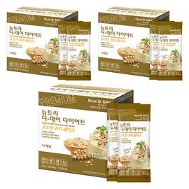 Nutr D Day Diet Savory Oat Shake 14p, 350g, 3 pieces / 뉴트리디데이 다이어트 고소한 귀리 쉐이크 14p, 350g, 3개
