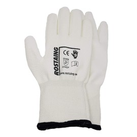 Rostaing Whitetactil Maximum Cut Protection Level F Gloves - White, 10/ XL
