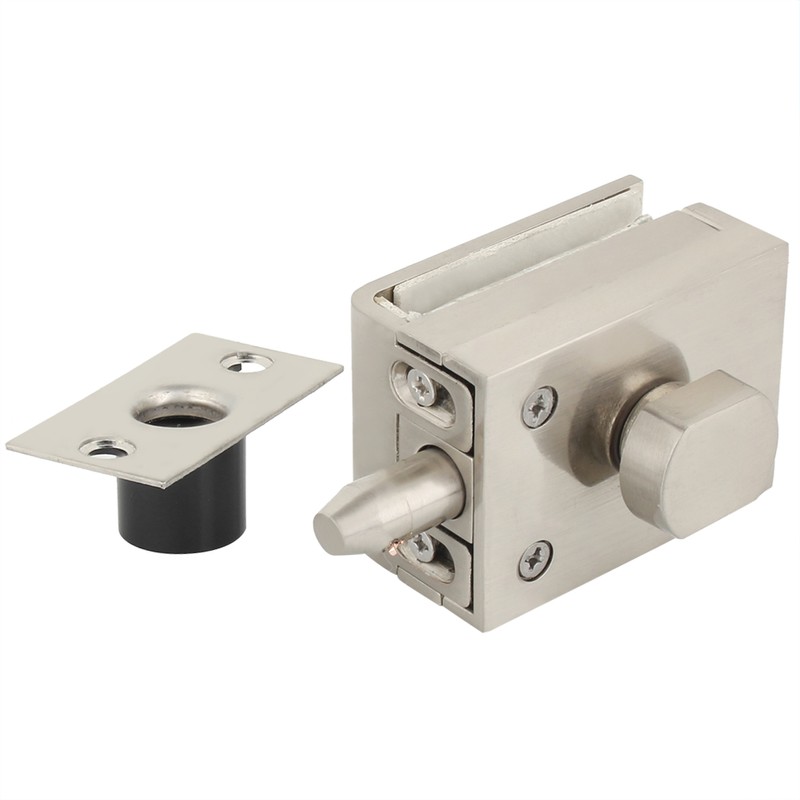 Glass Door Bolt Lock Latch Rotary Knob for Home Hotel