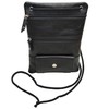 flevado Unisex Versatile Neck Pouch Kids Shoulder Bag Organiser, black,