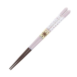 Ishida Chopsticks Dishwasher-Safe Pastel Flowers (Flower Pattern), Wooden (Natural Wood), Acrylic, Pink, 7.1 inches (18 cm)