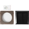 ECOPRO VENT Black 5'' Inch Ventilation Grille - Inside/Outside use