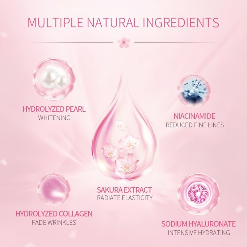 Under Eye Patches 50 Pads Collagen Eye Mask Sakura Gel