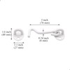 2Pcs 3 inch Barn Door Lock, Cabin Hook Eye Latch