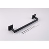 TASTOS 16 Inch Black Single Towel Bar Rack, SUS 304
