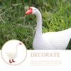 Toddmomy Goose Statue Plastic Goose Figurine Garden Goose Sculpture Desktop