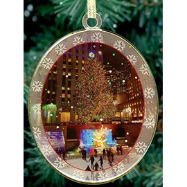 NYC Christmas Ornament - Rockefeller Center Christmas Night Ornament Christmas in New York Collection