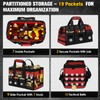 16-Inch Heavy Duty Tool Bag, 19-Pockets Tool Box Organizer, Portable