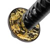 EZAUTO WRAP 20cm Black Shift Knob Samurai Sword Alloy Katana