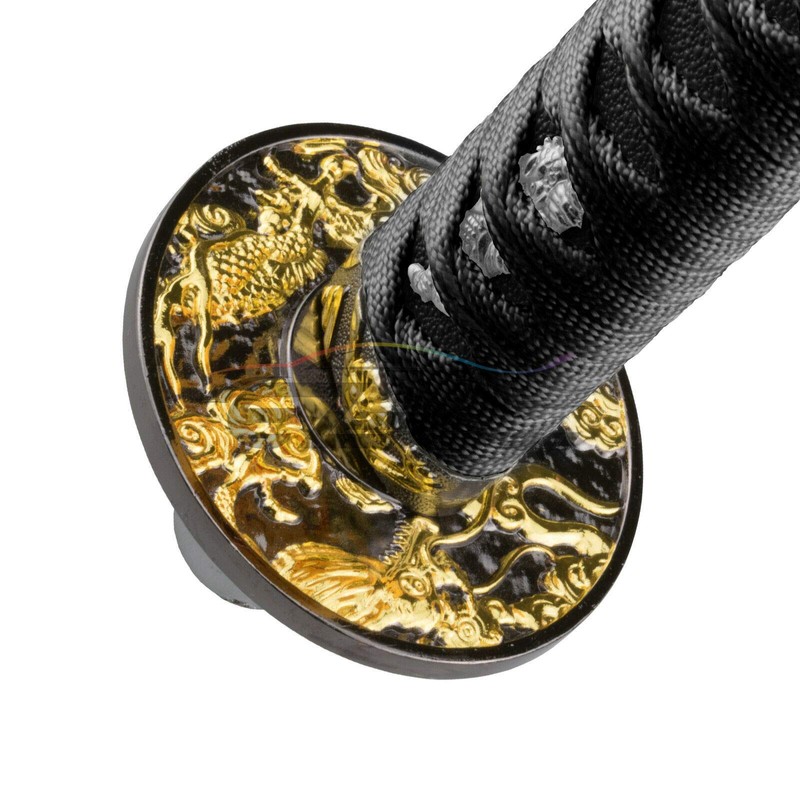 EZAUTO WRAP 20cm Black Shift Knob Samurai Sword Alloy Katana