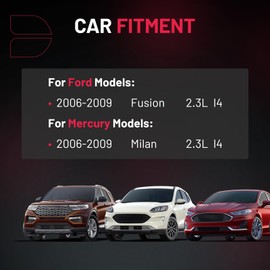 BDFHYK 4 Ignition Coil Pack UF516 and 4 Iridium Spark Plug SP530 Compatible with Ford 2006-2009 Fusion 2.3L l4; Compatible with Mercury 2006-2009 Milan 2.3L l4 Coil for 6E5Z12029AA