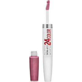 Maybelline SuperStay 24 2-Step Liquid Lipstick Makeup, Perpetual Plum, 1 kit
