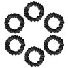 SILVR BEAR Luxury Satin Skinny Black Scrunchies