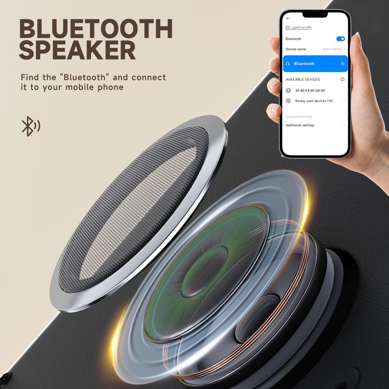 MINISO LED Vanity Mirror with Bluetooth Speaker, 9.8" x 11.8"
