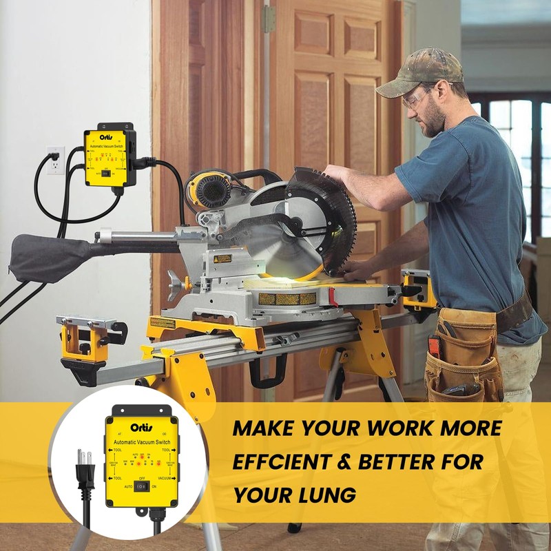 2025 New! Automatic Vacuum Switch, Ortis Dust Control Autoswitch for