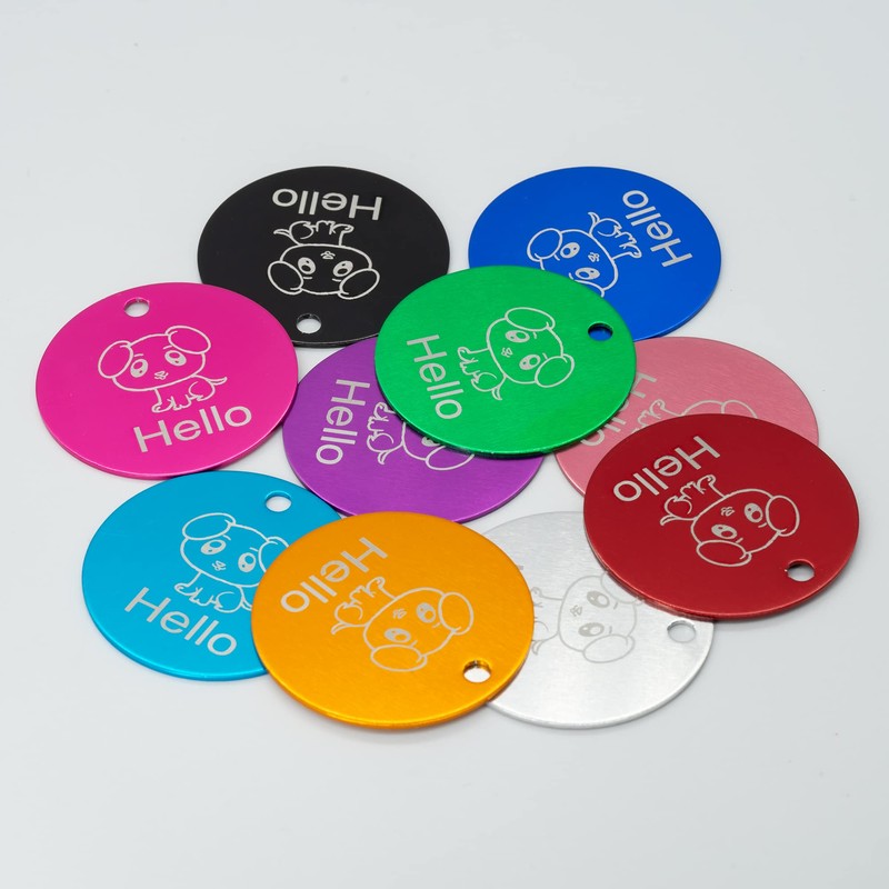 StayMax Round Aluminum Engraving Blanks Tags Stamping Blanks 25 Pack