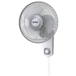 Air King 9012 Commercial Grade Oscillating Wall Mount Fan, 12-Inch , White