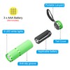 PATIKIL 9 LED Glow in Dark Flashlights, 2 Pcs Mini