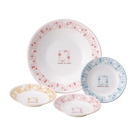 Kaneshotouki 278761 Dick Bruna Miffy Mosaic Art Miffy Party Tableware Set (Presentation Box)