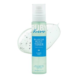 Ruby Kisses Balancing Face Mist Toner, Hydrating for Sensitive, All Skin Types, Light & Fresh Spray-on Toner, Reduce Redness & Inflammation, Alcohol Free, Made in Korea