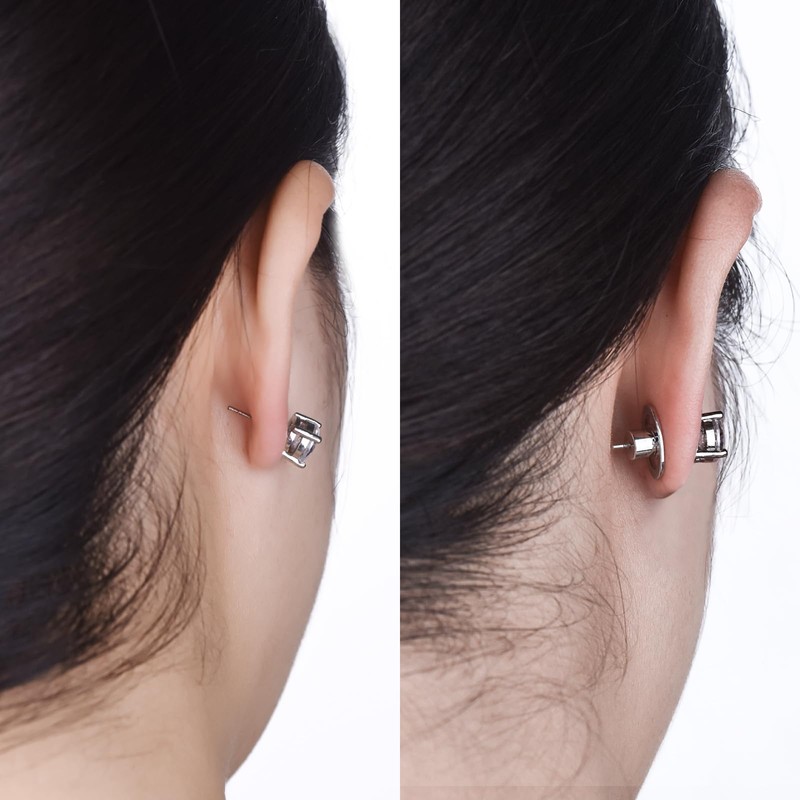 Earring Support Backs, AKRUWELRY Earring Lifter Backs for Droopy Ears