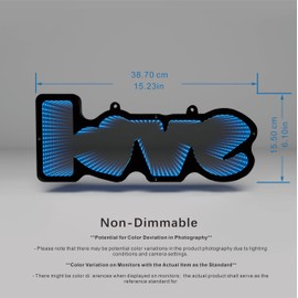 Perpetual Charm 'Love' Infinity Mirror Neon Signs: Thousand-Layer LOVE Wall Decor Masterpiece, Perfect for Home and Room Decor, Wedding Gifts, Wedding Signs.Celebrate Anniversaries. drunk in love sign