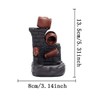 Ceramic Gourd Backflow Incense Burner Set, Waterfall Design with 20