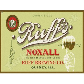Ruff's Noxall Beer Label 18" x 24" Metal Sign