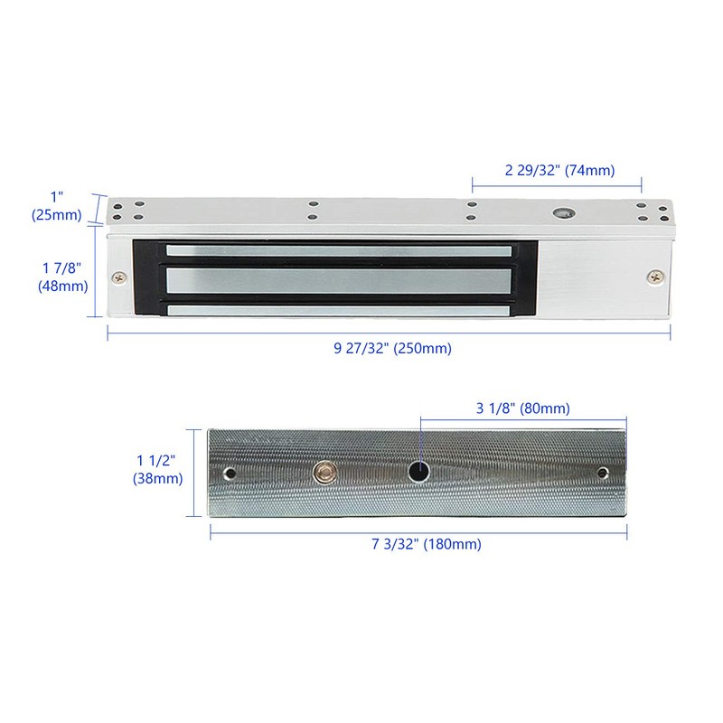 Supreform Outdoor Indoor Waterproof 12VDC 24VDC 600lbs Holding Force Magnetic