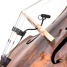 Doxiuyo M100B Modular Double Microphone Clip for DPA4099 Soft Rubber BASSES Mount for 6mm Musical Instrument Microphones