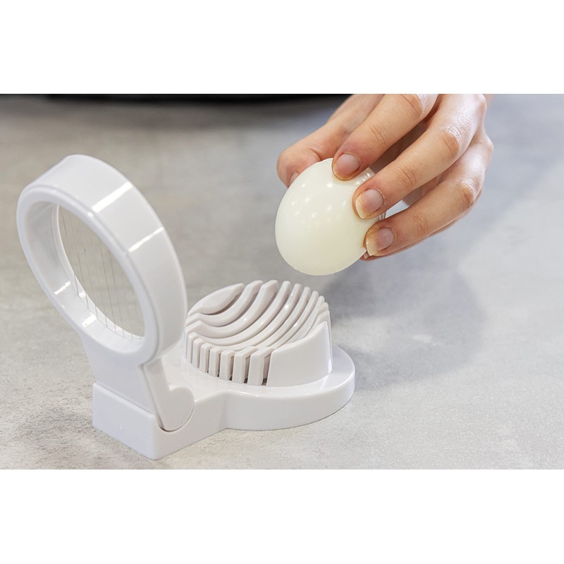 KitchenCraft Egg Slicer, Multifunctional Egg Cutter, Plastic with Stainless Steel