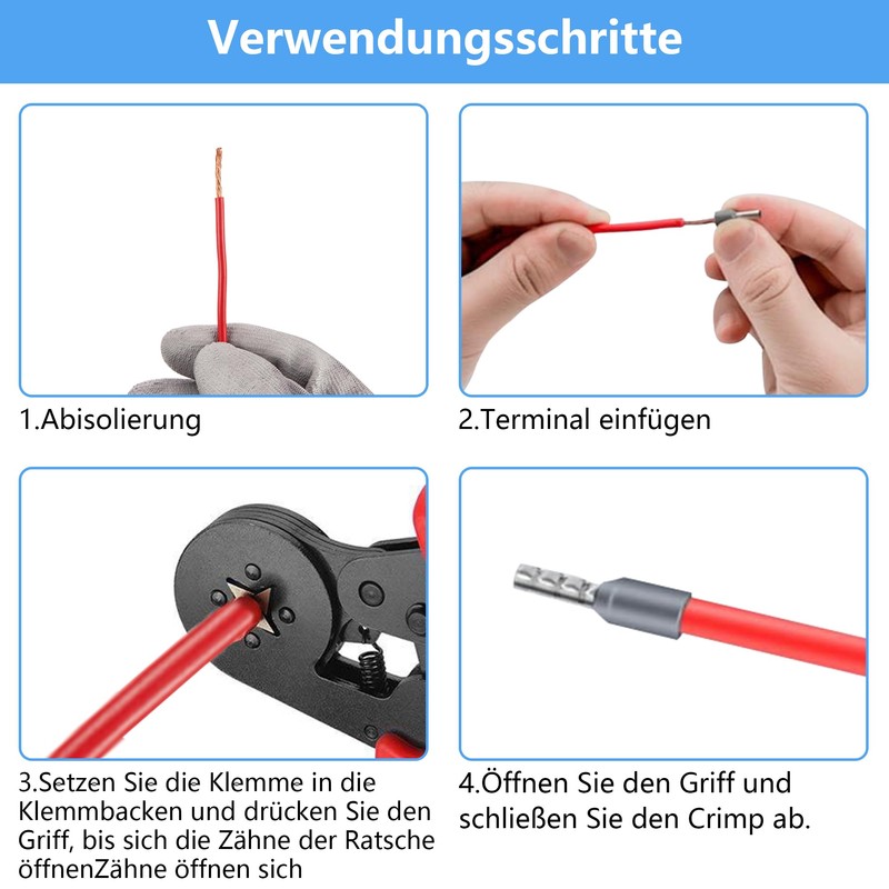 Wire End Ferrules Set 2000 Pieces, Wire End Ferrules 0.5