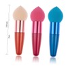FOMIYES 6pcs Water Droplet Shaped Makeup Sponge for Foundation Application