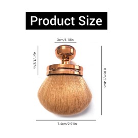 Large Body Self Tanning Brush,Body Makeup Brush for Tan Application,3 Inch Wide-headed Self Tan Applicator for Face, Body, Legs & Back (Rose Gold)