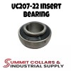 SUMMITCOLLARS UC207-22 Insert Bearing 1-3/8" Re-lube with Set Screws (Qty