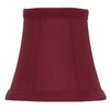 Upgradelights Red Silk 5 Inch Empire Clip on Chandelier Lampshade