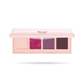 Pupa Vamp! 004 Vibrierende Plum Lidschatten-Palette mit 4 Farben, erhältlich in 6 Varianten und 3 verschiedenen Finishs, um einen natürlichen bis intensiven Eye Make Up Look zu kreieren