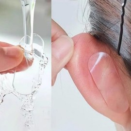 Elf Ear Beauty Stickers for Smaller Face Illusion Tape Round Cut 60pcs, 1 Set of 10 Sheets
