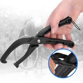MMOBIEL Bicycle Tire Pliers Changing Tool Removal Clamp Tire Changer for Easily Changing Any Bike Tire - Black