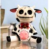 Ebros Furry Bones Moo Moo Bovine Cow Skeleton Figurine 2.25"Tall