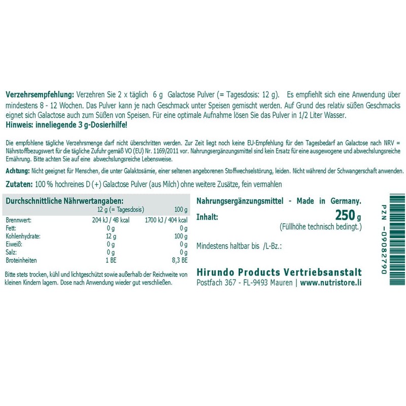 D-Galactose Powder 250 g