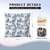 Exqcom Blue and White Chinoiserie Labrador Retriever Pillow Covers 18x18