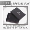 RATOM Bill Wallet x Money Clip with Genuine Leather, black