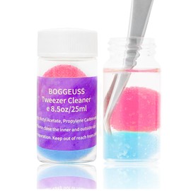 BOGGEUSS Lash Tweezer Cleaner Eyelash Extensions Tweezers Cleaning Tool For Lash Glue Remover Liquid Glue Cleaner Eyelash Extension Supplies 25ml